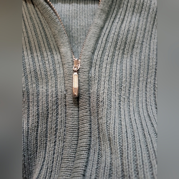 L.L. Bean - Womens Vintage, Zip-Up, Cardigan with Pockets in Sage - Size L - Picture 5 of 5